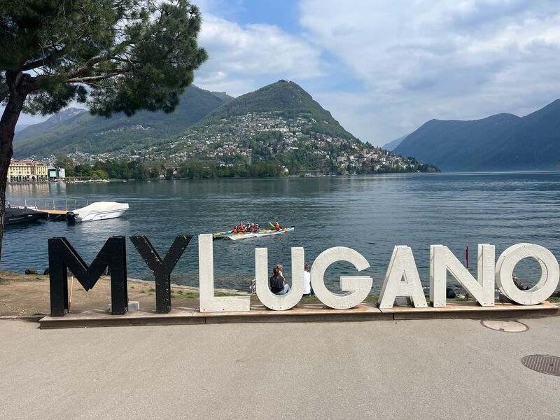 Lugano, Switzerland sign. 