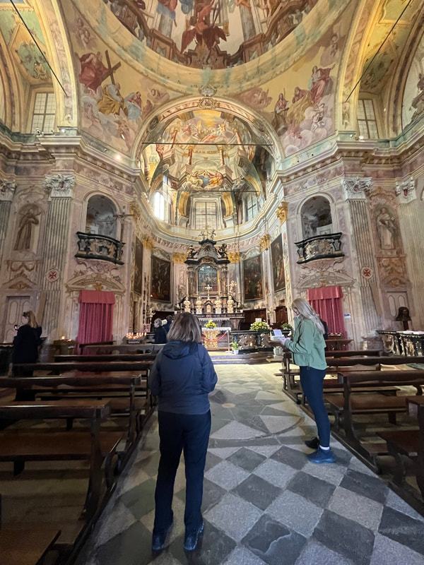 Inside the the Sanctuary of the Madonna del Sasso