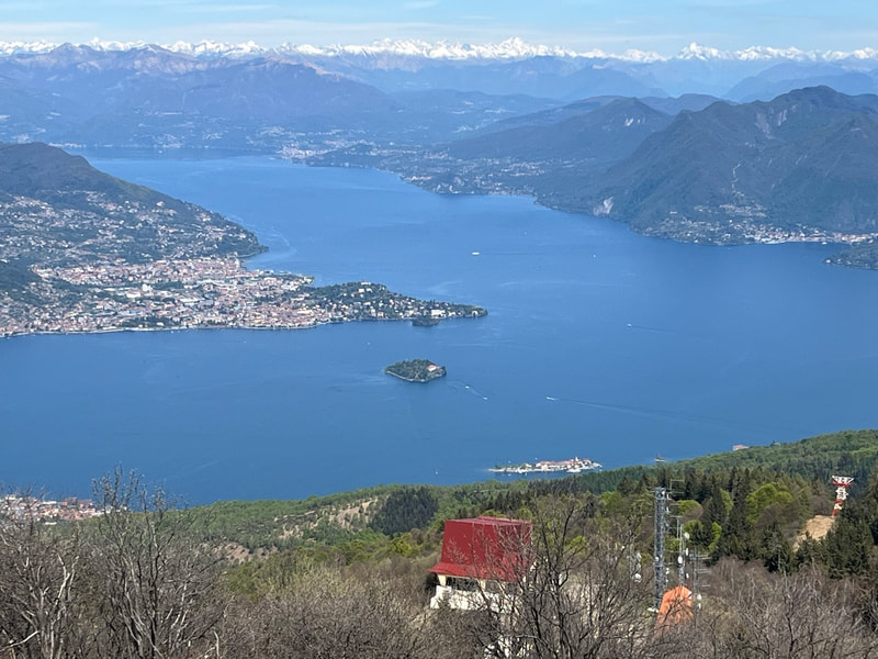 The view of Lake Orta. 