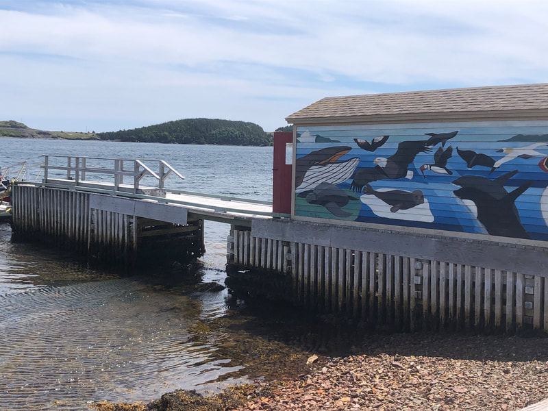 Mural painted on a shed