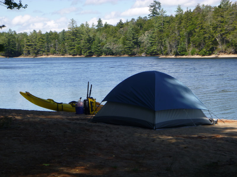 Adirondack kayak camping