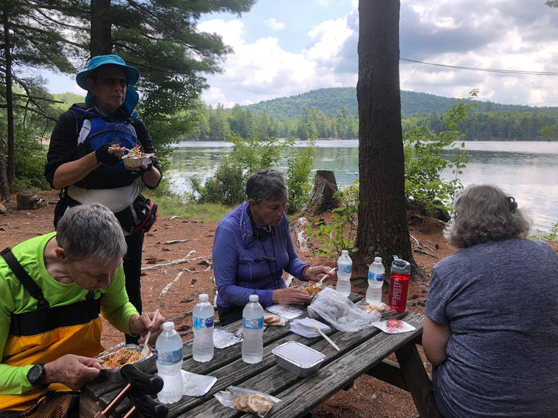 Lunch stop on Cranberry Lake