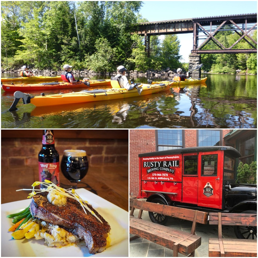 Kayaking and Beer Tour at Rusty Rail, Mifflinburg, PA.